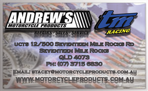 Business Card Design by p3nf01ds for Andrew's Motorcycle Products | Design: #3246250