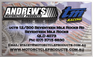 Business Card Design by p3nf01ds for Andrew's Motorcycle Products | Design: #3246301