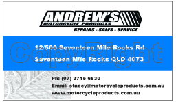 Business Card Design by leebswz for Andrew's Motorcycle Products | Design #3251022
