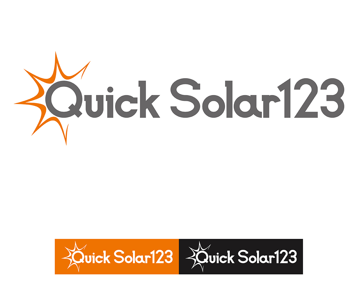 Logo Design by nyakko for Quick Solar 123 | Design #3239742