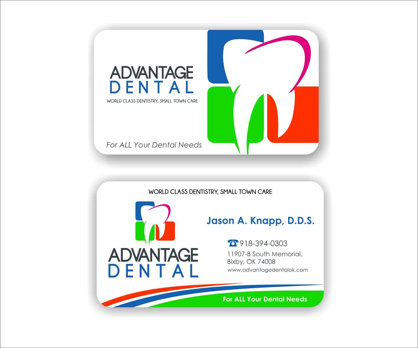 dental visiting card design