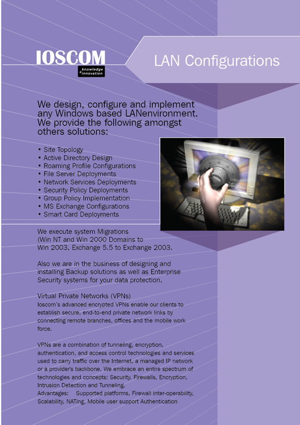 Brochure Design by ganz abecia for IOSCOM P/L | Design #821489