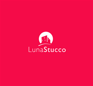 Luna Stucco | Logo Design by Hiccups Design