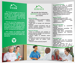Brochure Design by Adylhere for Trio Home Health Care of San Diego, Inc. | Design: #3283194