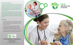 Brochure Design by creativezone for Trio Home Health Care of San Diego, Inc. | Design #3308636