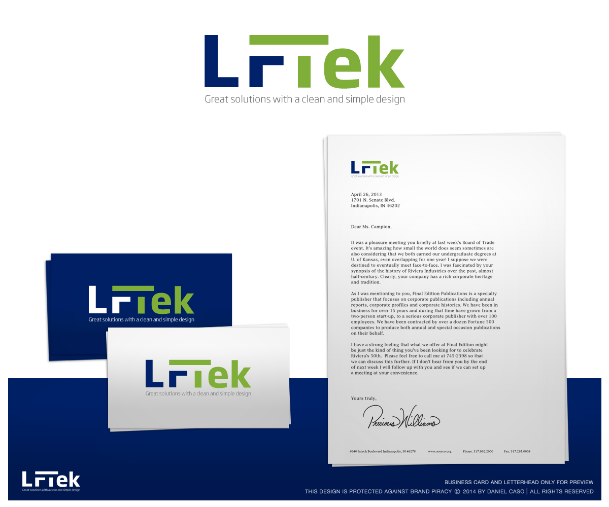 Logo-Design von Daniel Caso Design für LFTek | Design #3284767
