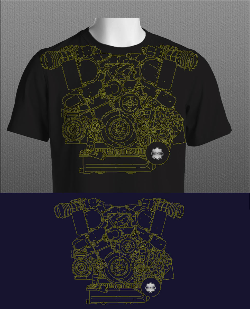 T-shirt Design by Aaron B. for GEARHEAD THREADS | Design #3318942