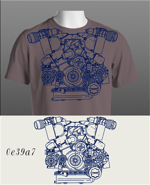 T-shirt Design by Aaron B. for GEARHEAD THREADS | Design: #3327322