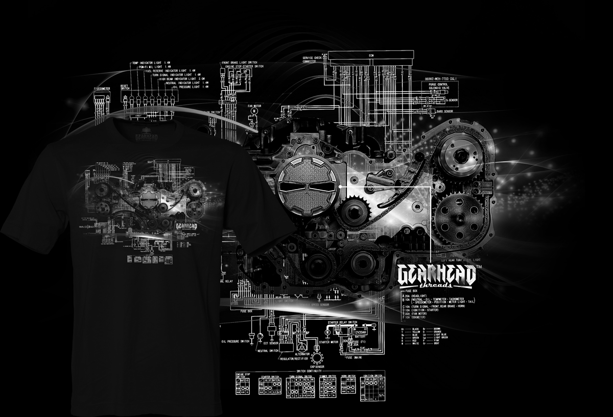 T-shirt Design by Kiki Hermawan for GEARHEAD THREADS | Design #3291459