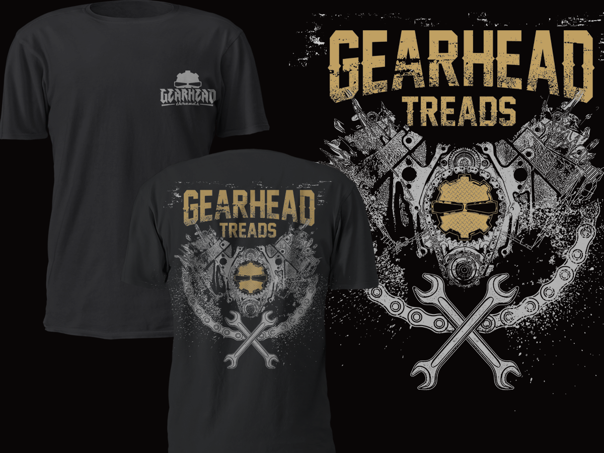 T-shirt Design by cithuwill for GEARHEAD THREADS | Design #3317188