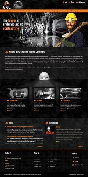 Web Design by Mukh for Emergency Response Contractors | Design: #3342632