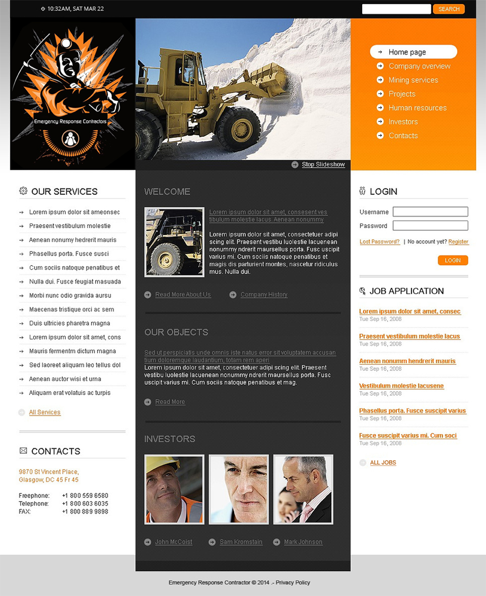 Web Design by Prince for Emergency Response Contractors | Design #3375283