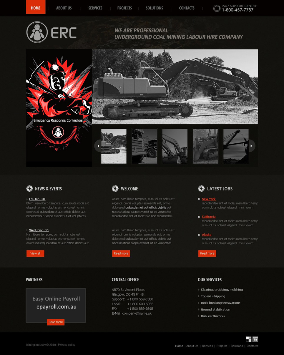 Web Design par Prince pour Emergency Response Contractors | Design #3375445