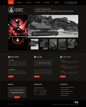 Web Design by Prince for Emergency Response Contractors | Design #3375445