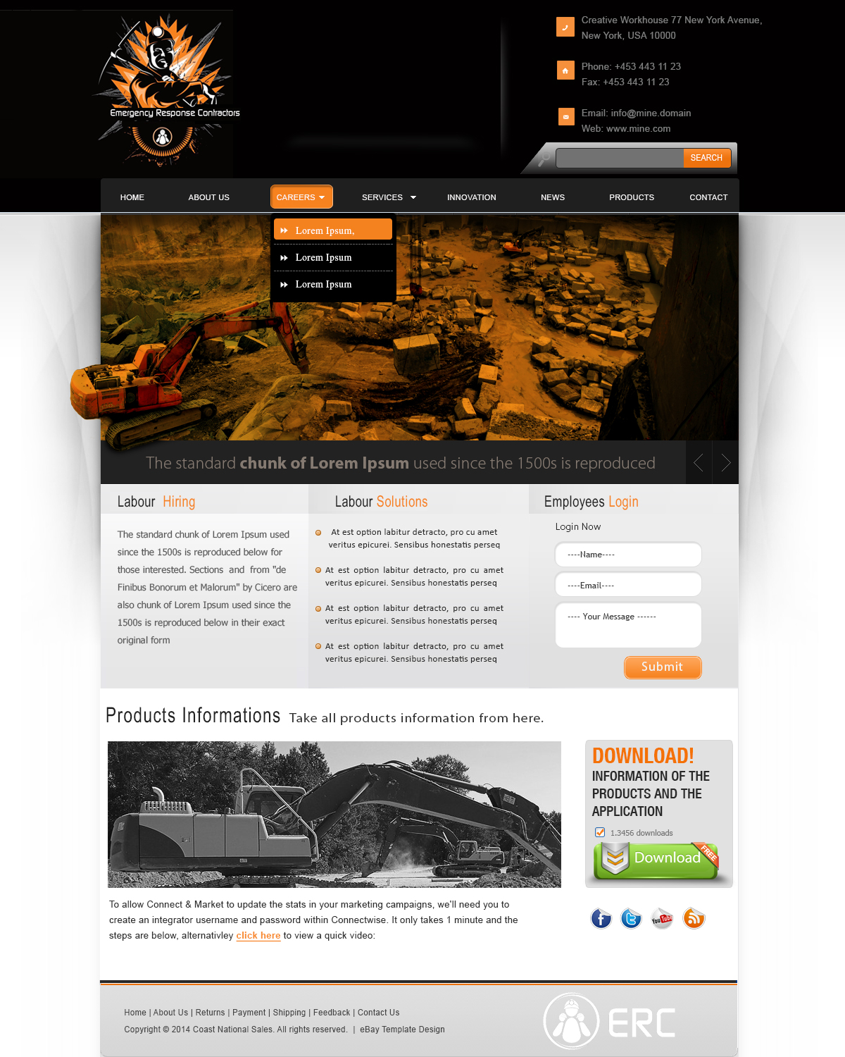Web Design by webxvision for Emergency Response Contractors | Design #3305629