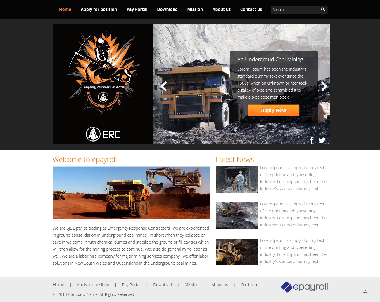 Web Design by pb for Emergency Response Contractors | Design #3254894