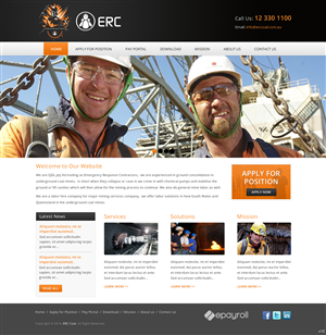 Web Design by pb for Emergency Response Contractors | Design: #3254901