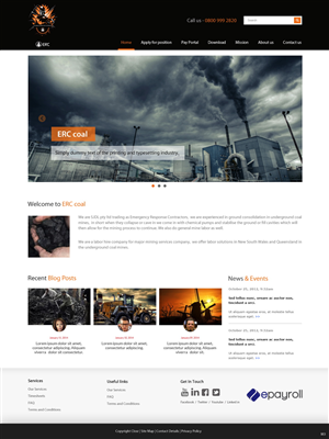 Web Design by pb for Emergency Response Contractors | Design: #3254936