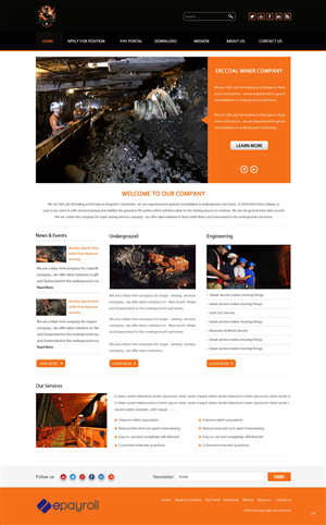 Web Design by pb for Emergency Response Contractors | Design: #3254948