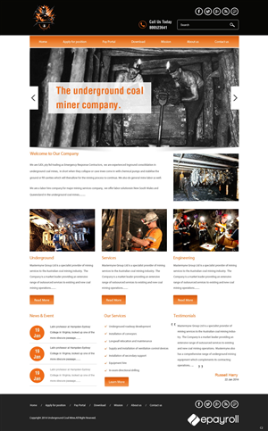 Web Design by pb for Emergency Response Contractors | Design: #3254958