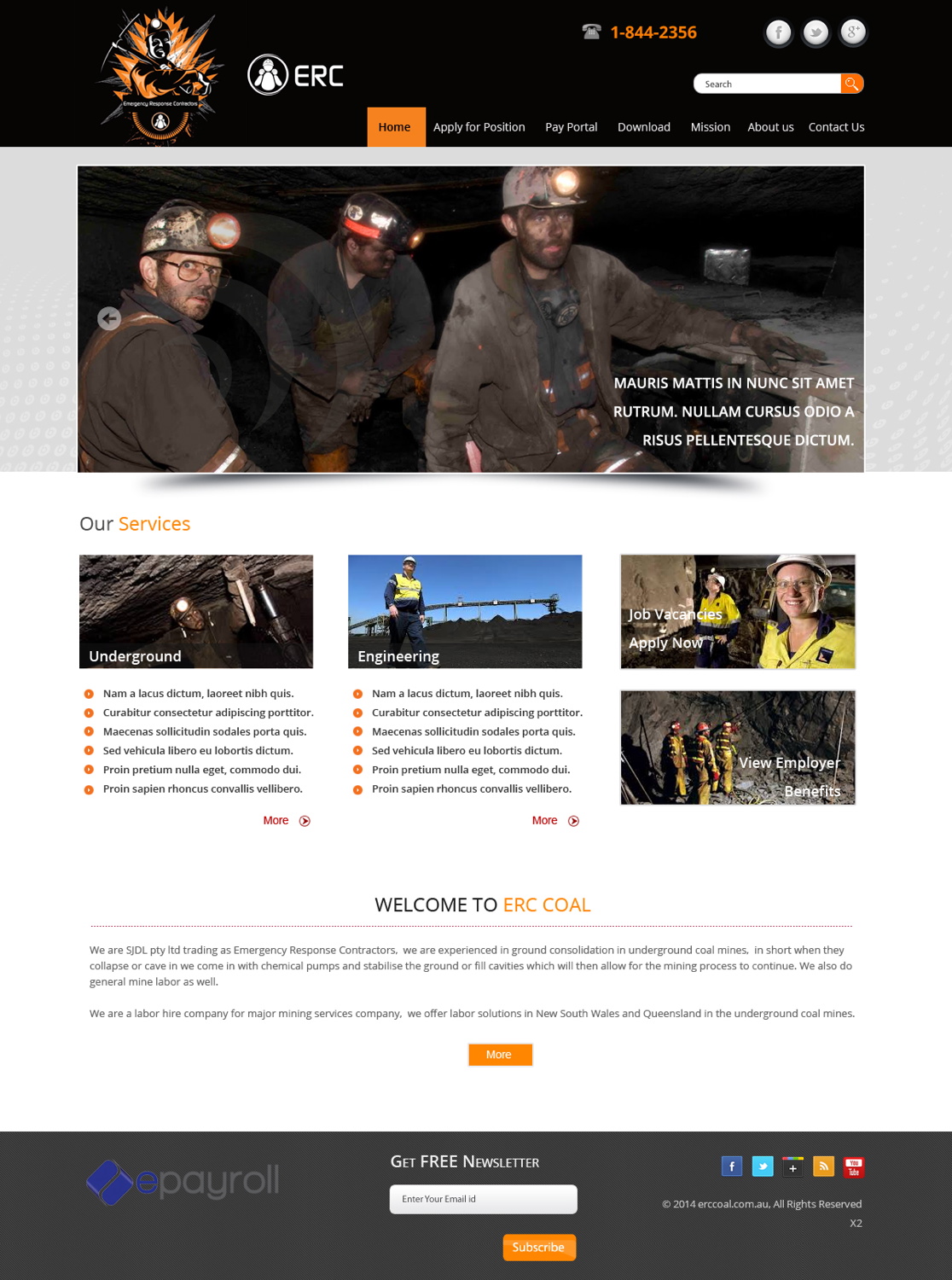 Web Design by pb for Emergency Response Contractors | Design #3254961