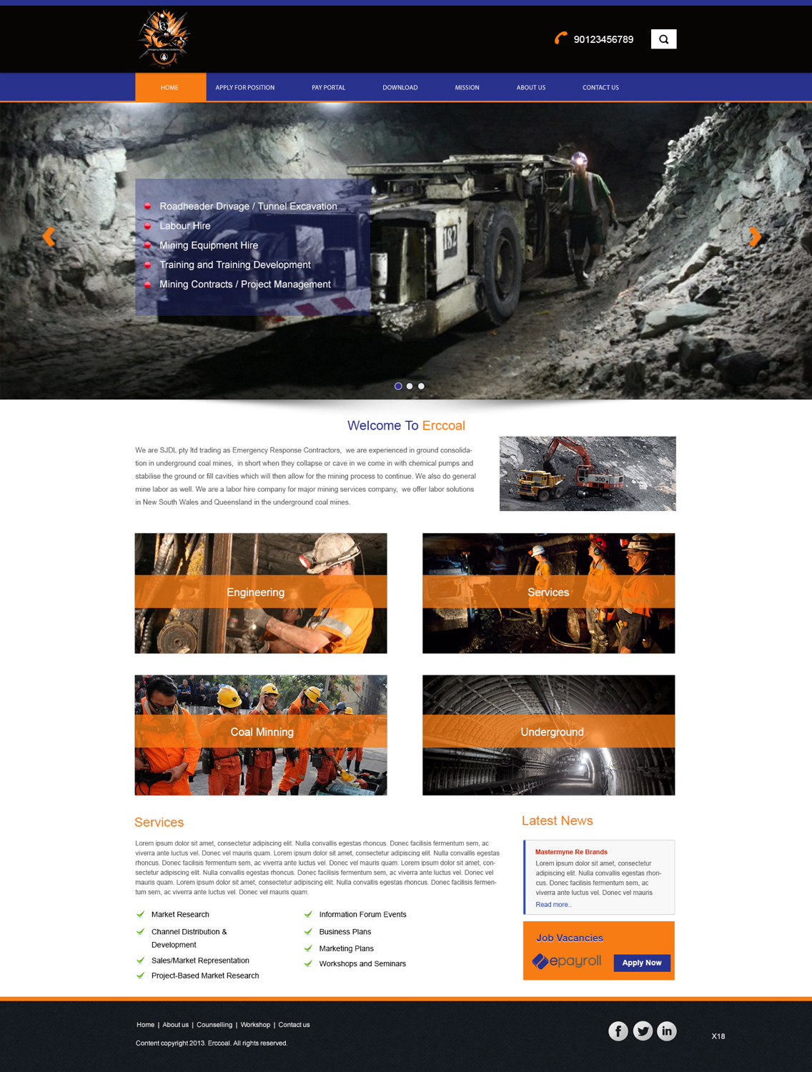Web-Design von pb für Emergency Response Contractors | Design #3254963