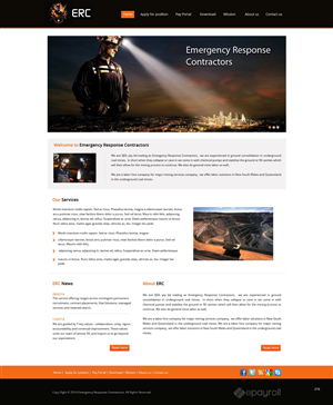 Web Design by pb for Emergency Response Contractors | Design: #3254966