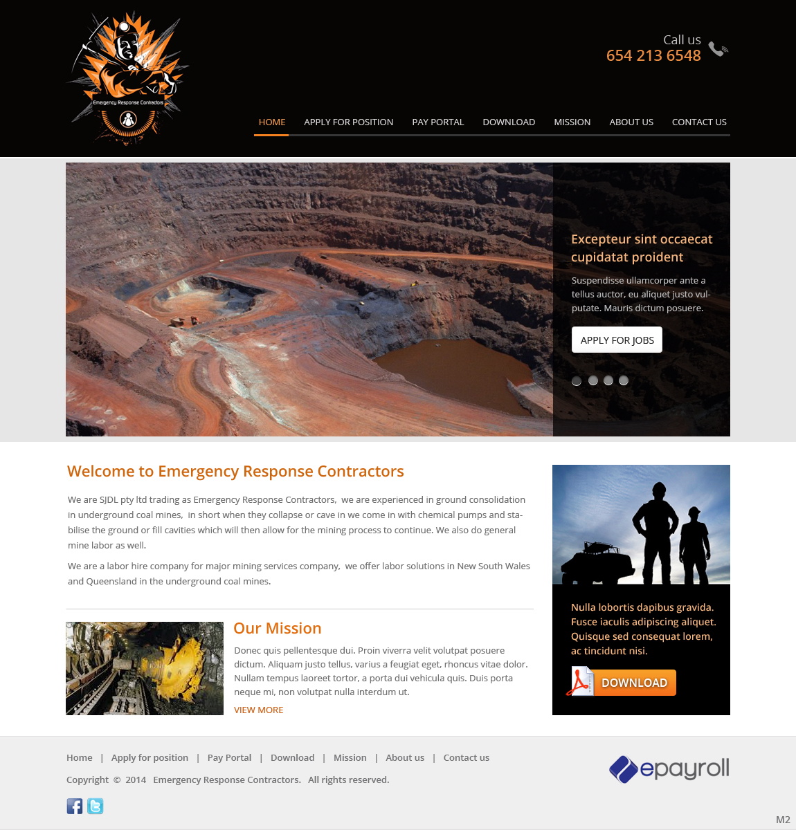 Web Design by pb for Emergency Response Contractors | Design #3254981