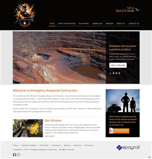 Web Design by pb for Emergency Response Contractors | Design: #3254981