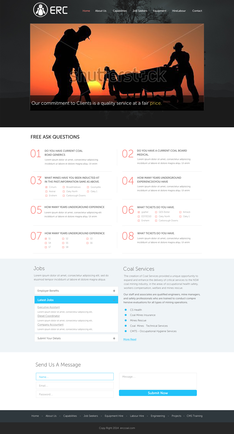 Web Design by TechWise for Emergency Response Contractors | Design #3275772