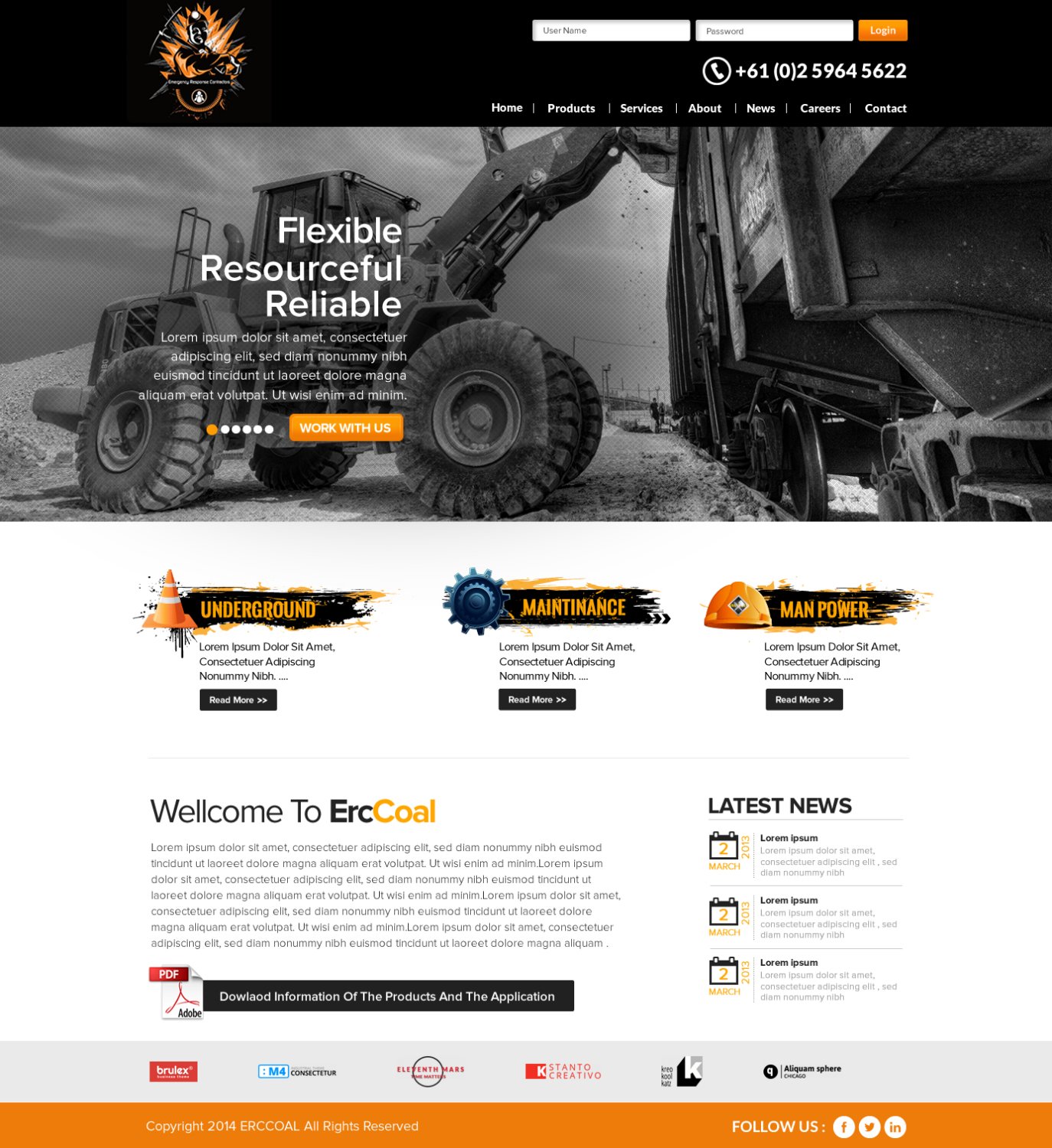 Web Design by TechWise for Emergency Response Contractors | Design #3329720