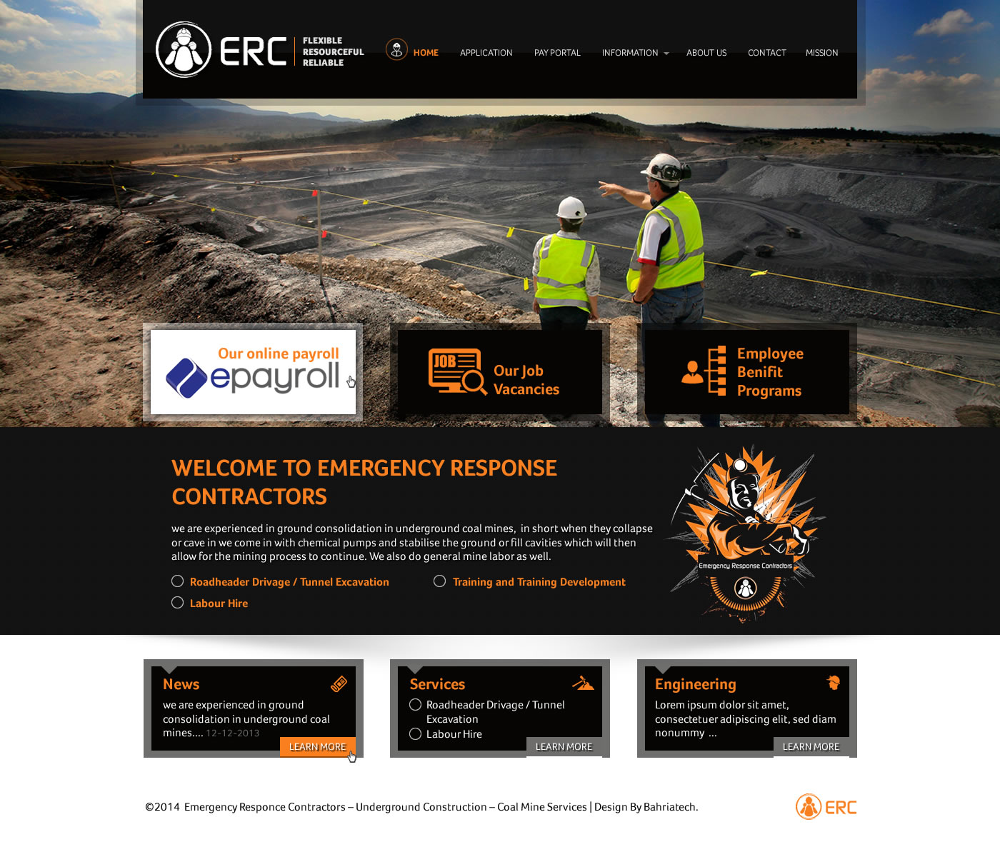 Web Design by Behriatech for Emergency Response Contractors | Design #3260950
