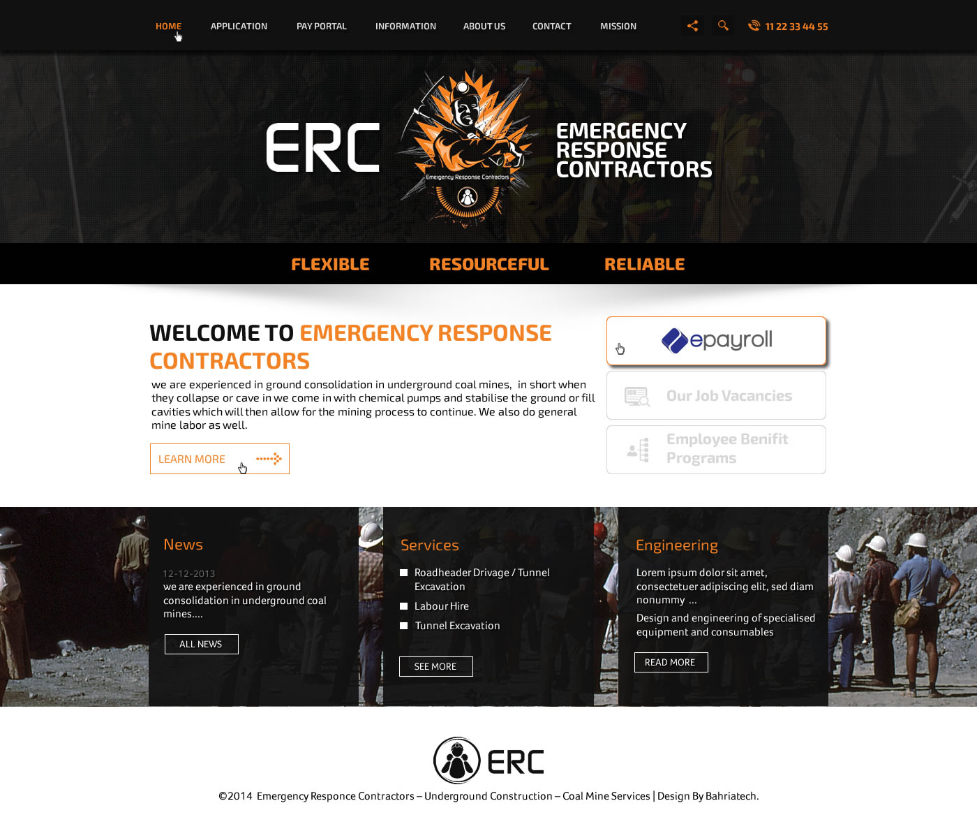 Web Design by Behriatech for Emergency Response Contractors | Design #3260955