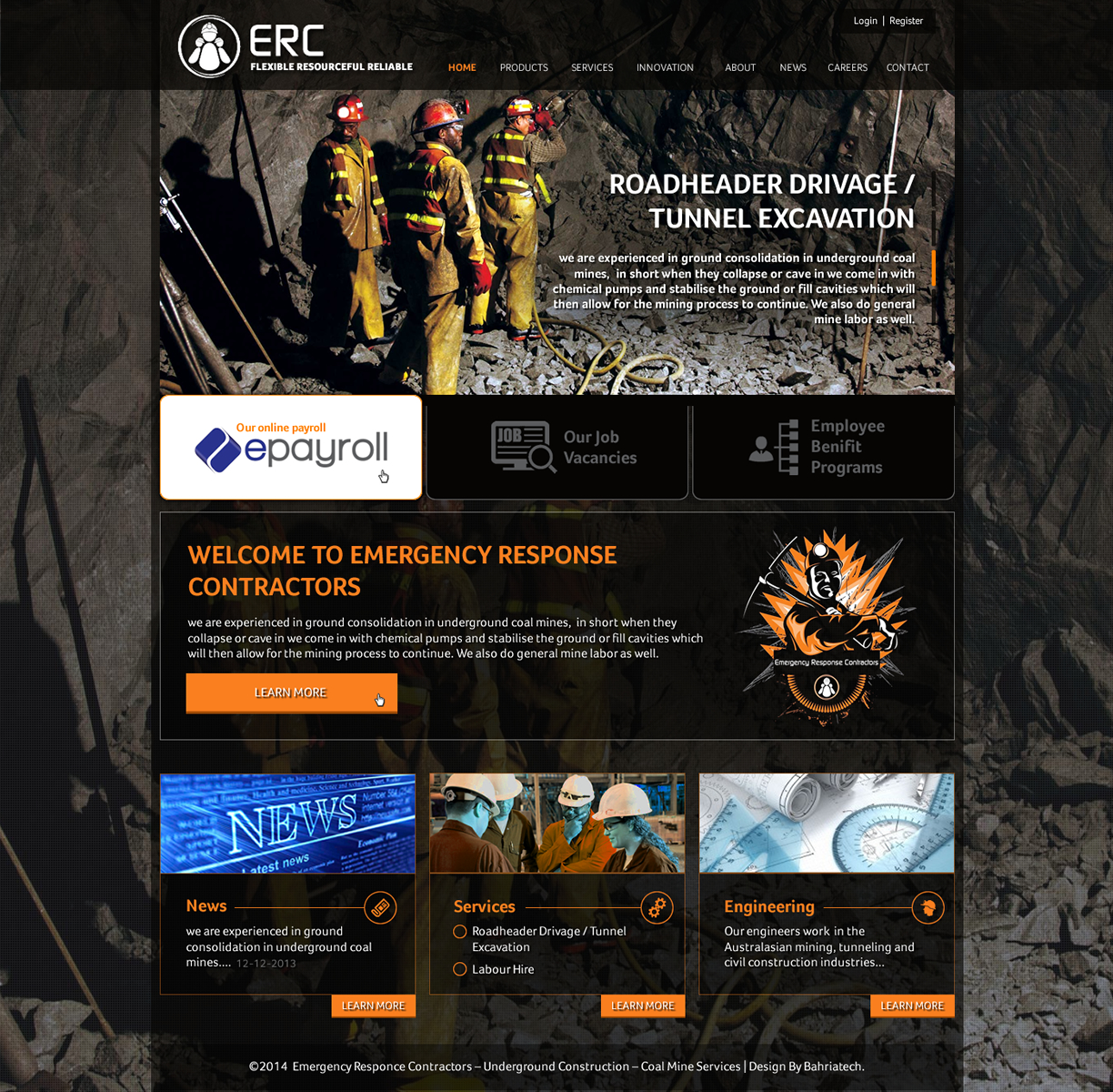 Web Design by Behriatech for Emergency Response Contractors | Design #3301808