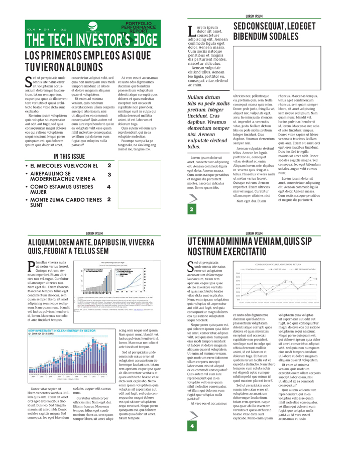 Newsletter Design by Venus L. Penaflor for techinvestorsedge.com | Design #3344287