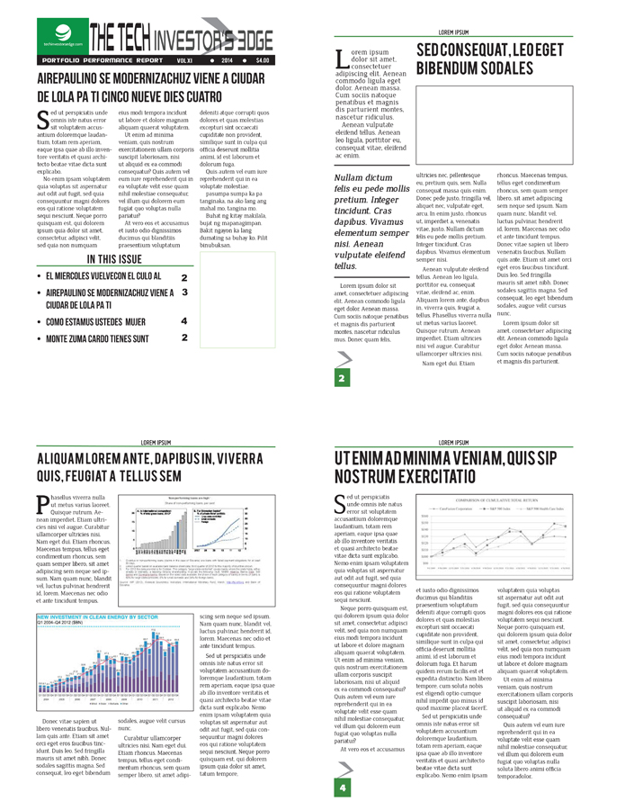 Newsletter Design by Venus L. Penaflor for techinvestorsedge.com | Design #3344290