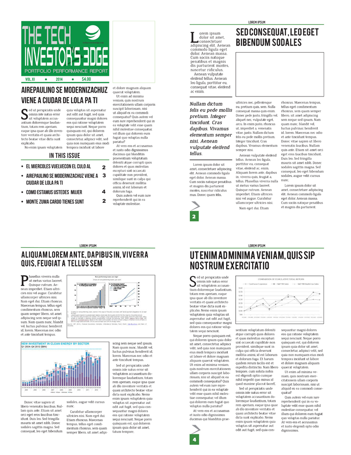 Newsletter Design by Venus L. Penaflor for techinvestorsedge.com | Design #3344300