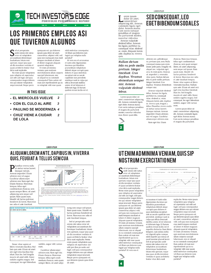 Diseño de Newsletter por Venus L. Penaflor para techinvestorsedge.com | Diseño #3360194