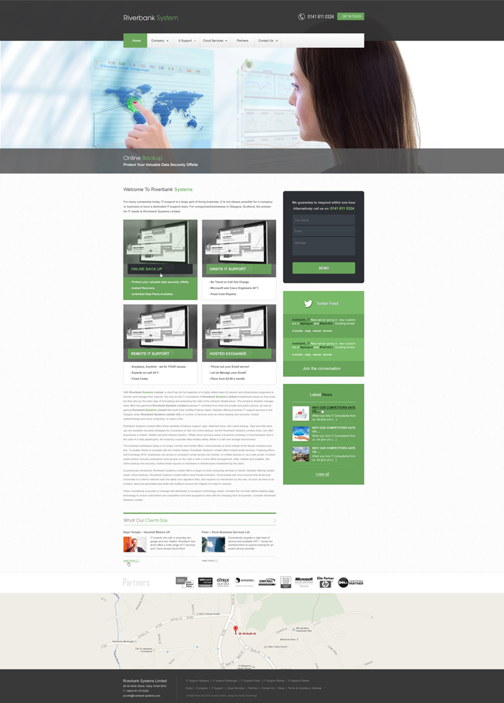 Web Design by aarsita for Riverbank Systems | Design #3319809