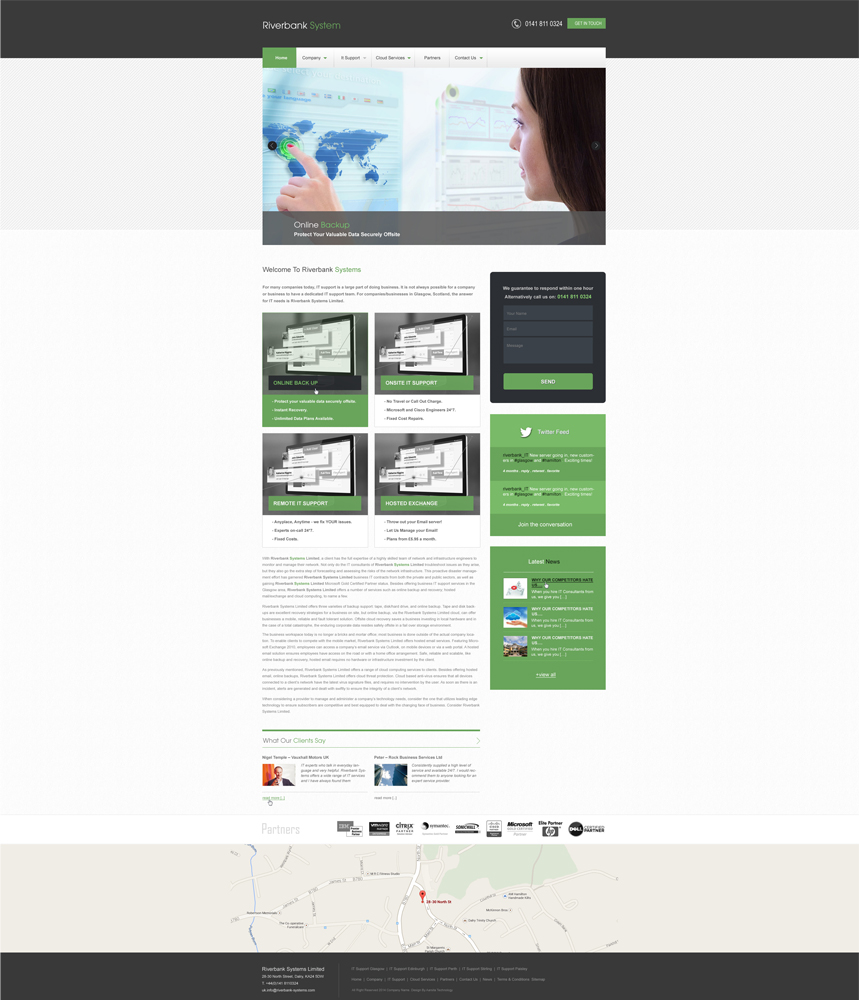 Web Design by aarsita for Riverbank Systems | Design #3319815