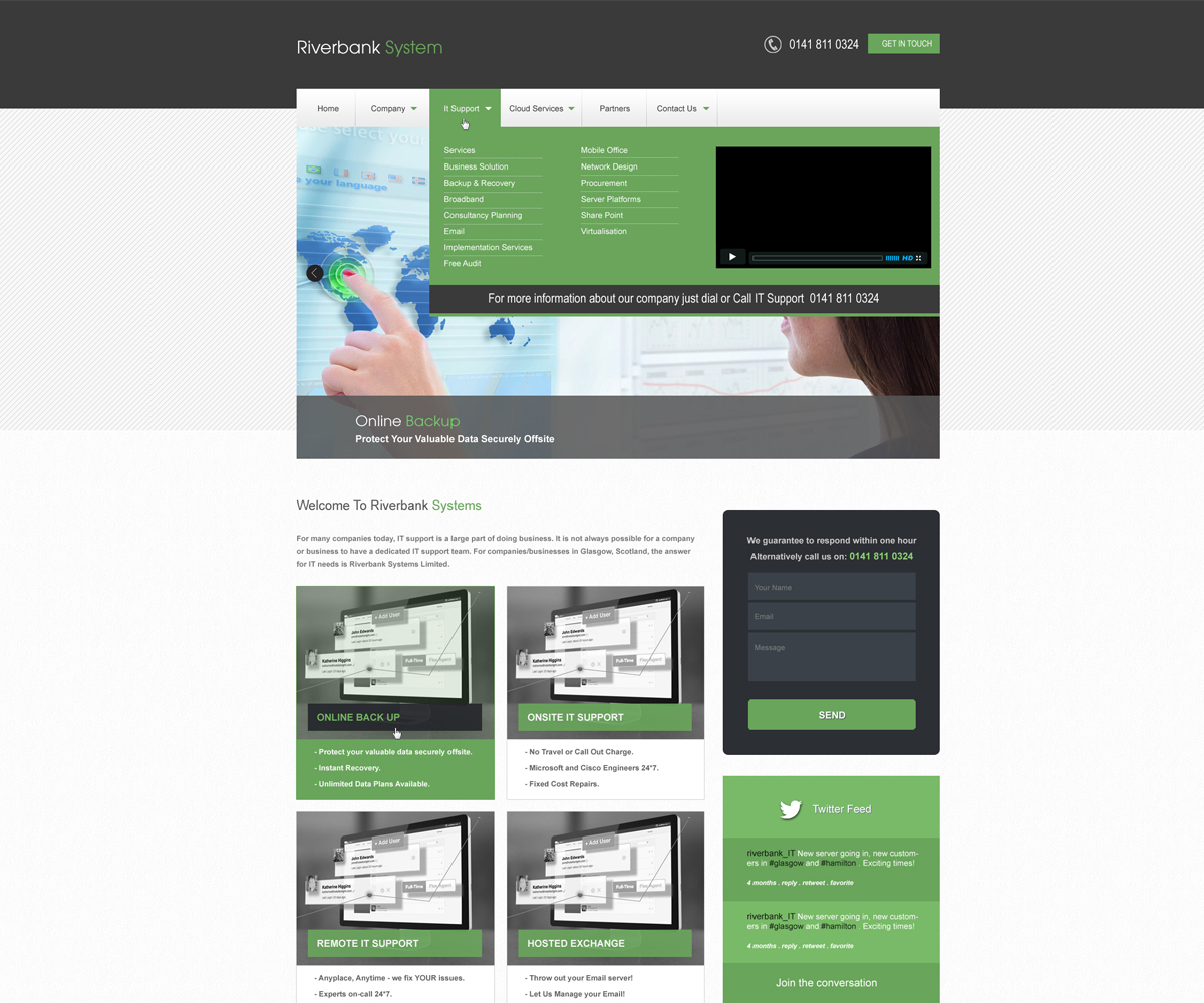Web Design by aarsita for Riverbank Systems | Design #3319824