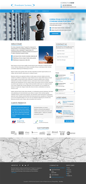 Web Design by Pixeleas for Riverbank Systems | Design: #3439186