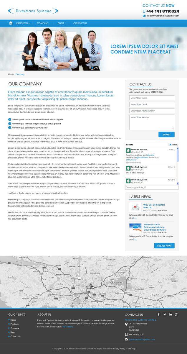 Web Design by Pixeleas for Riverbank Systems | Design #3460058