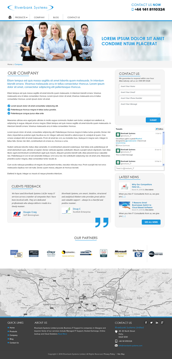 Web Design by Pixeleas for Riverbank Systems | Design #3538422