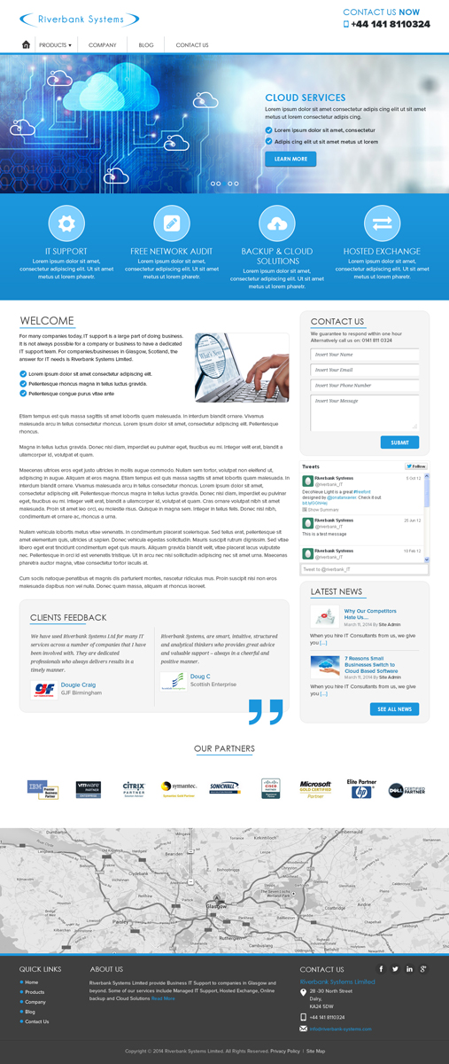 Web-Design von Pixeleas für Riverbank Systems | Design #3577819