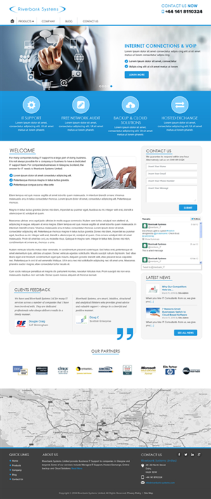 Web Design by Pixeleas for Riverbank Systems | Design: #3577824