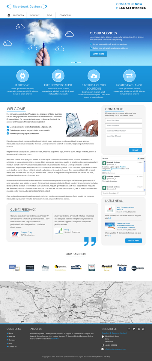 Web-Design von Pixeleas für Riverbank Systems | Design #3583168