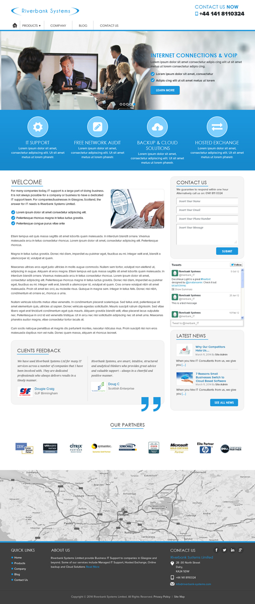 Web Design by Pixeleas for Riverbank Systems | Design: #3583184
