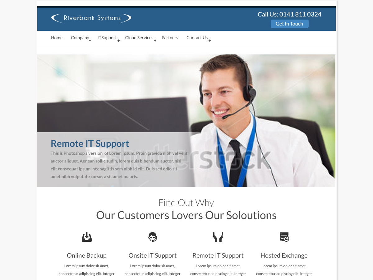 Web Design by Intense for Riverbank Systems | Design #3492124