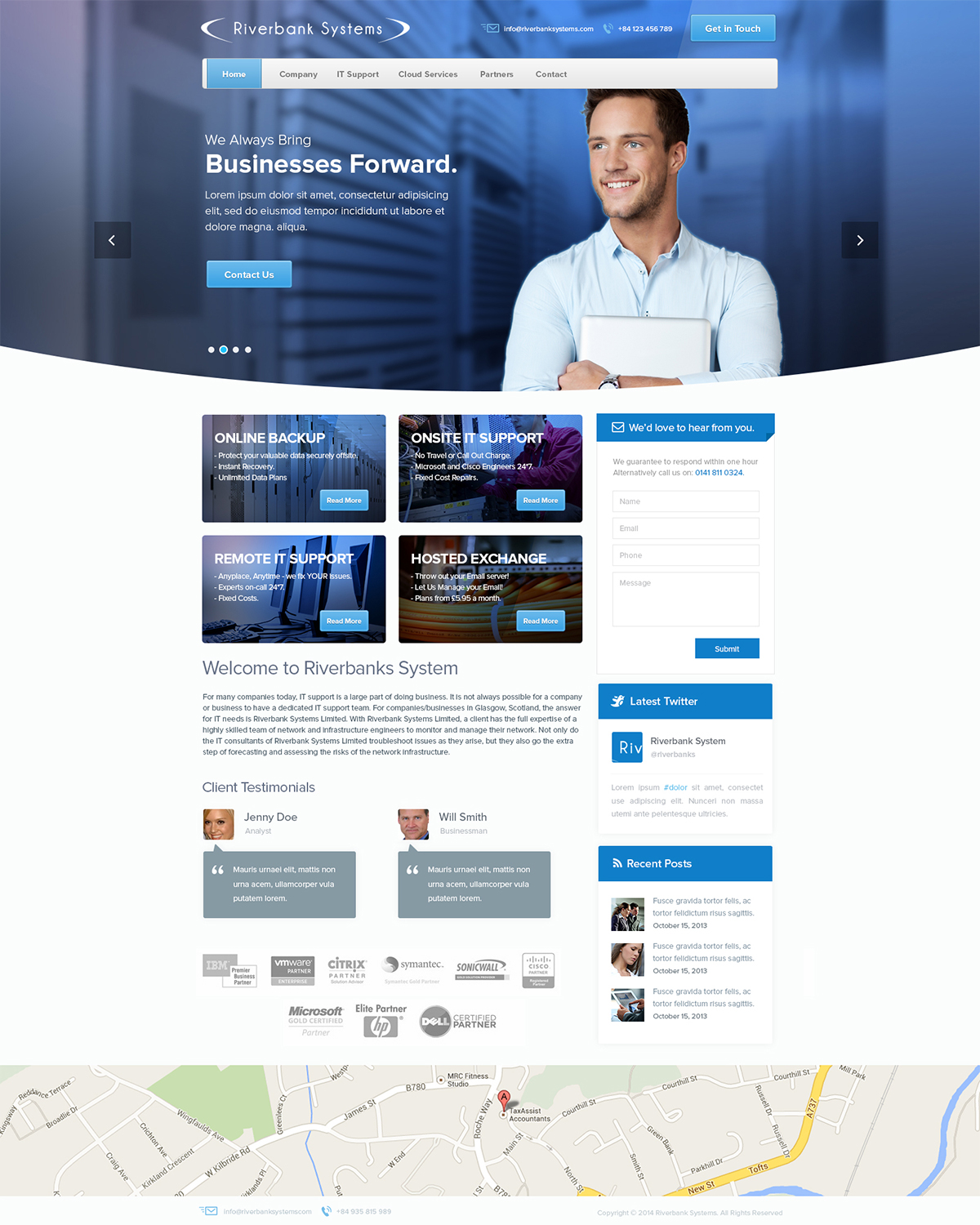Web Design by Emmanuel for Riverbank Systems | Design #3508505